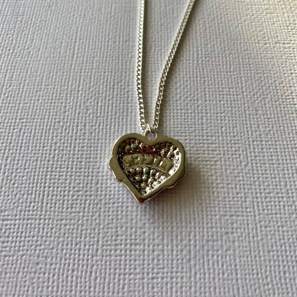Rhinestone Heart Niece Necklace - Picture 4 of 5